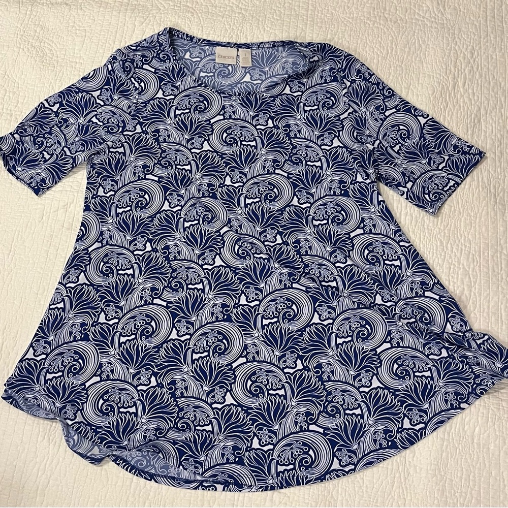Chico’s Round Neck Top, Size 1